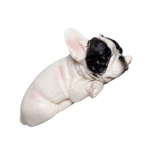 UKCOCO Statuetta Bulldog Francese Materiale Imitativo per Decorazione Casa Educativo per Stimola e Creatività