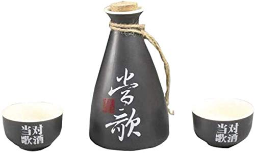 Juego de sake de porcelana tradicional CHFYIJYHM con acabados de artesanía cerámica 2