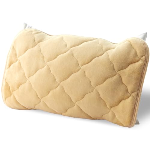 アイリスプラザ 枕パッド ミルキータッチ枕パッド 43×63cm うっとりとろけるようなタッチ感 洗濯機OK 保温性を実現 ぬくもりキープ 安心の低ホルムアルデヒド 静電気防止加工 特殊繊維糸と丁寧な加工方法 スモーキーイエロー