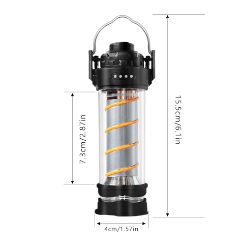 Image of DOTWISE Camping Lantern Rechargeable 360 5 Light Modes&Stepless Dimming 3000mAh 240LM Magnetic Base, Lanterns for Power outages (Khaki)