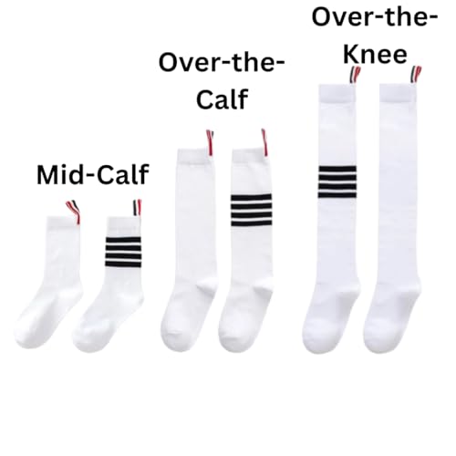 Stylish Striped Socks, Comfortable & Stretchy, Prep Style, Fashionable, Stretchy, Durable, Summer Winter, Women 6