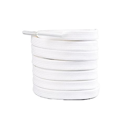 Lacets en polyester double tissage plats de couleur noir et blanc 70-160cm