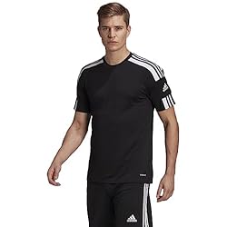 adidas Squadra 21, Camiseta de mangas corta Hombre, Black/White, L