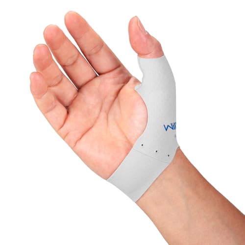 Willcom Thumb Brace Compression Sleeve (2 PCS) - Soft Elastic Thumb Spica Protector for Relieving Pain, Arthritis, Joint Pain, Tendonitis, Sprains-Breathable, Comfortable, Lightweight(Small)