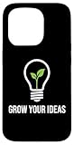 Installation facile Grow Your Ideas Ampoule Plante Innovation Fitness Graphic Coque pour iPhone 15 Pro