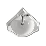 Avec trop plein. Ondyna Cristina - Lavabo - Lavabo d\'angle rétro Chambord - Ondyna WCH1032