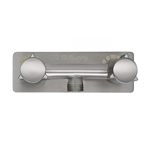 All Metal RV Shower Faucet, Camper Shower Faucet Valve, 4”RV Shower Replacement Valve Diverter (Brushed Nickel) by G-Sunny - Used condition - US$40.84