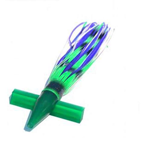 Lobo Lures 9" Soft Head Teaser Bait Bird Trolling Lure Double Skirted