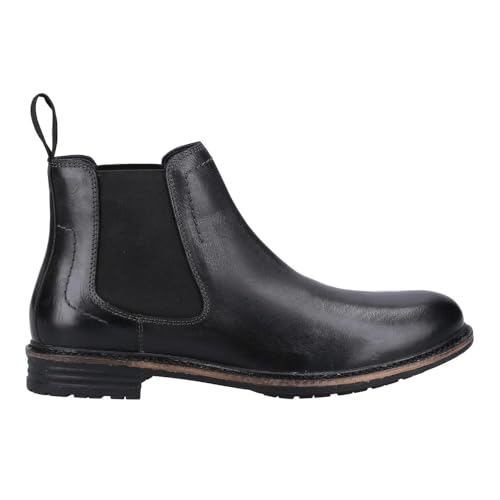 Image of Hush Puppies Men's Justin ChelseaChelsea Boot, Black, 7 UK