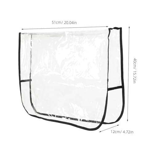 Housse de chaise de coiffure transparent lot de 2 protections imperméables - 3