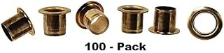 100-pack 1/4-inch Brass Tuner Bushings/Ferrules