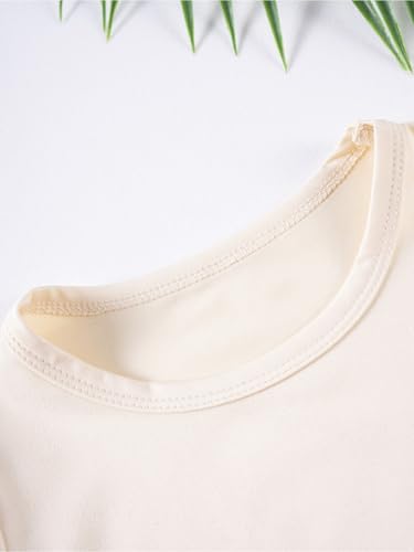 Kids Girls 2Piece Sports Dance Outfit Short Sleeves T-shirt Pullover Top and Skort Shorts Set3