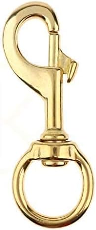 D&C Paws Heavy Duty Solid Brass Swivel Bolt Snap Hook Clip Buckle (Pack of 1)-09