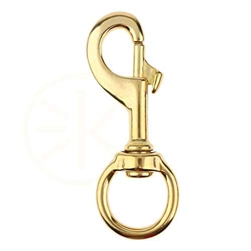 D&C Paws Heavy Duty Solid Brass Swivel Bolt Snap Hook Clip Buckle (Pack of 1)-09