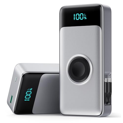 5-in-1 Portable Charger for iPhone,40800mAh Power Bank