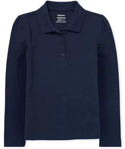 Image of Girls Long Sleeve Polo Shirt