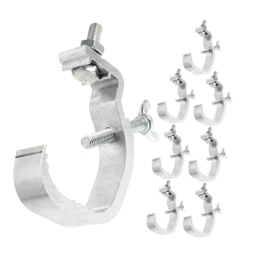 Pinces de fixation pour éclairage tube 30-52 mm antidérapantes en alu