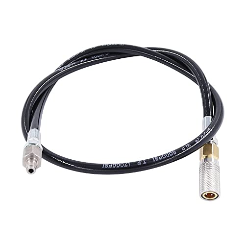 TUXING 4500Psi Pcp Paintball Airsoft Fill Whip Schlauchverlängerung, 36" DN2 Microbore Schlauch Air Filling Station Charging System mit Foster Quick-Detach Schlauch Montage männlich zu weiblich
