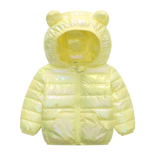 Girls Colorful Puffer Padded Jacket Hooded Winter Lightweight Casual Warm Zip Up Coats for Kids Fashion Outerwear