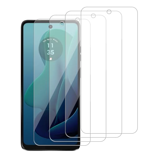 iCsapr [4 Pack Glass Screen Protector Compatible for Motorola Moto G 5G (2024) / XT2417 [9H Hardness]-HD Screen Tempered Glass, Scratch Resistant,Easy Install [Case Friendly]