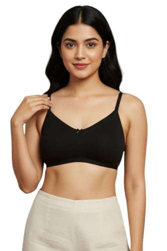 Image of Zivame Everyday Double Layered Non Wired 3 /4th Coverage T-Shirt Bra - Georgia Peach