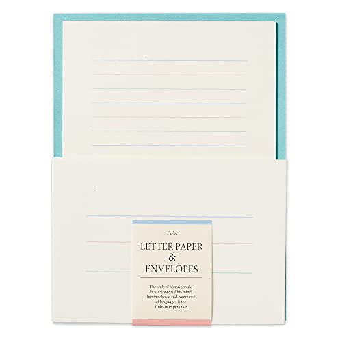 エヌビー社 FR A5相当 レターセット ブライト | 便箋16枚 封筒8枚 横書き