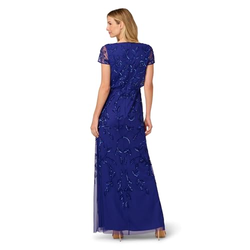 Image of Adrianna Papell Embellished Mikado Gown
