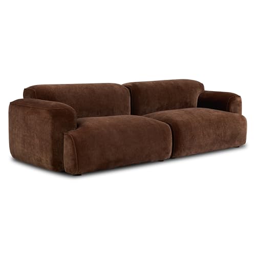 Image of Poly & BARK Nardo 107.5 inch Sofa with Oversized Seating, Clean Modern Lines, and Statement Scale for Spacious Contemporary Living Rooms