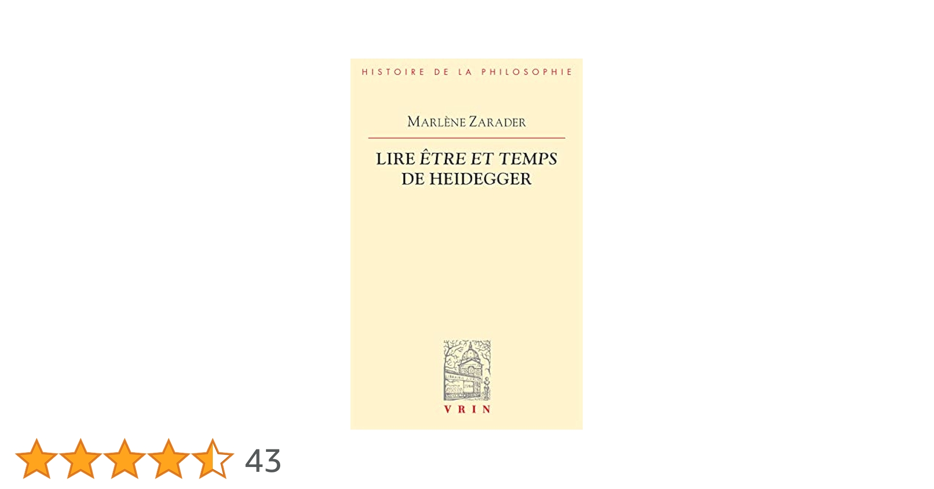 【中古】 Lire Etre Et Temps de Heidegger/VRIN/Marlene Zarader Lire Être et temps de Heidegger : Zarader, Marlène: Amazon
