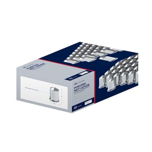 United Pacific 10011CB Wheel Lug Nut Cover, 1-1/2" X 3", Chrome, Plastic, Pointed, Push-On by United Pacific - Image 3