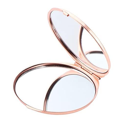Bnf® 8xRound Double Side Vanity Mirror Folding Pocket Mirror Portable Rose Golden Health & Beauty Makeup Makeup Tools & Accessories Makeup Mirrors-image-26