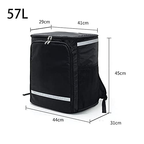 Mochila Isotermica,Mochila De Entrega Aislada 57L Mochila Bolsa de refrigerador Thermo Almuerzo Caja de picnic aislada Paquete de hielo fresco Coche Alimentación fresca Empresa de alimento Bolsas térm