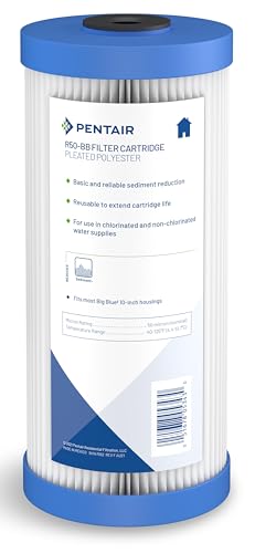 Best Pentair filtration system commercial: Pentair Pentek R50BB Big Blue Sediment Water