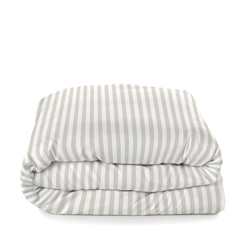 Housse de couette 155x220 beige Layering en textile de qualité supérieure - 7