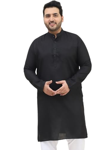 Image of SOJANYA Plus (Since 1958) Men's Jacquard Silk Self Design Only Long Kurta