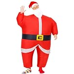 Rafalacy Inflatable Christmas Costume for Adult Blow up Santa Claus Elf Snowman Ginger Bread Man Costum Xmas Funny Fancy Dress
