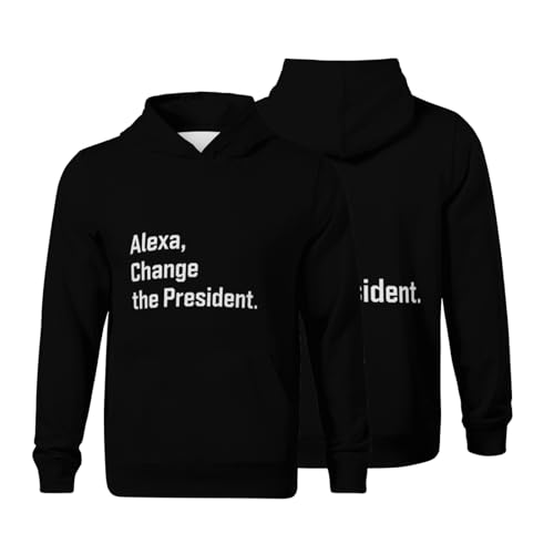 Kids Change the President Funny Boys Girls Lightweight Kangaroo Pocket Fleece Hoodies