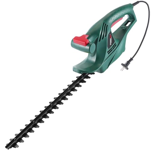 POSENPRO Cortasetos Eléctrico 450 W, Recortasetos eléctrico con Cable, Tijeras Cortasetos eléctrico, Longitud de la Cuchilla de 45 cm, Espacio Entre Dientes de 16 mm, Peso 2,0 Kg