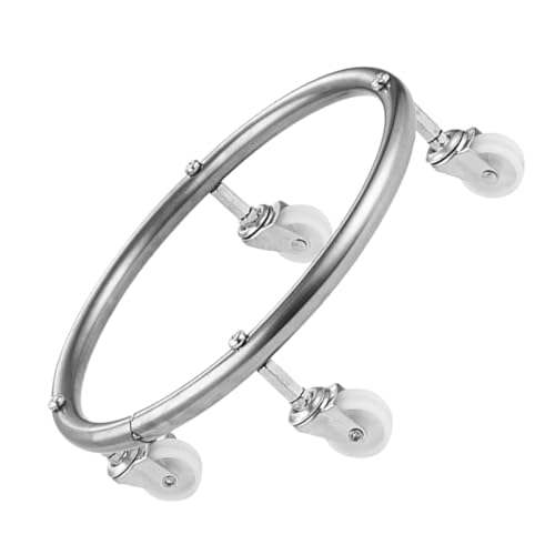 UKCOCO Soporte Móvil para Tanque de Gas con Ruedas Multidireccionales, Acero Inoxidable Reforzado, Base Elevadora 4.5 Cm, Plataforma Rodante para Cilindros de 30 Kg, Adecuado para Uso