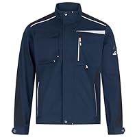 BWOLF Daytona Arbeitsjacke Herren Stretch Arbeitsjacken Herren Arbeitskleidung Männer mit Spandex und vielen Taschen (DE/NL/SE/PL, Alphanumerisch, L, Regular, Regular, Blau/Schwarz)