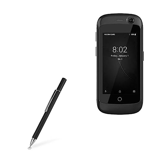 BoxWave Stylus Pen Compatible with Unihertz Jelly Pro - FineTouch Capacitive Stylus, Super Precise Stylus Pen for Unihertz Jelly Pro - Jet Black