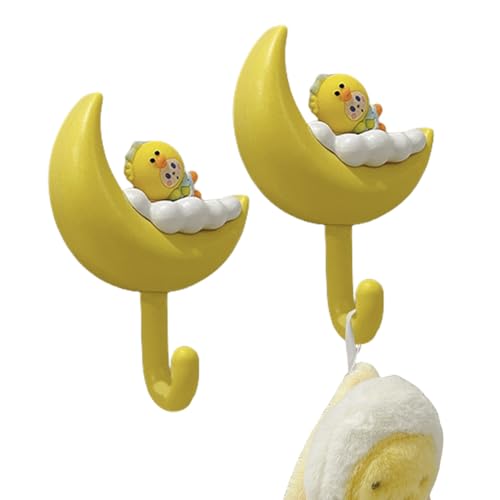 Renopfect Servitore per muro, supporto per tasti di,Cloud Hooks - 2x gancio adesivo montato a parete per asciugamani di cappelli gioielli senza rintracciare