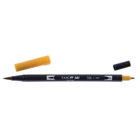 Tombow ABT 026 Dual Brush Pen - Yellow Gold Cover