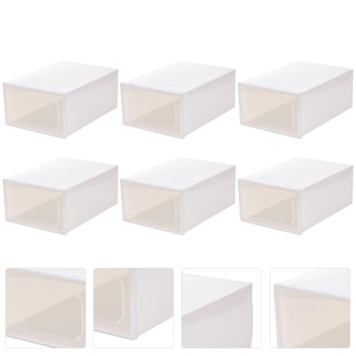 Boîtes à chaussures empilables plastique transparent dressing impeccable à la maison - 6