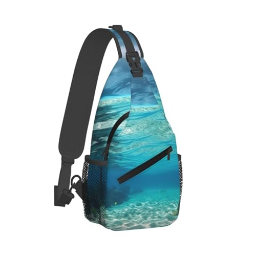 Bolso Cruzado Deportivo Negro para Senderismo y Viaje miniatura 2