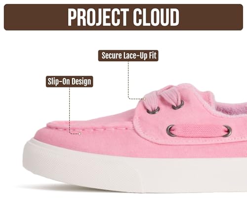 Image of Project Cloud Canvas Sneakers for Women - Memory Foam Slip On Shoes Women Footwear - Lightweight and Non Slip Fashion Sneakers (Seasalt)