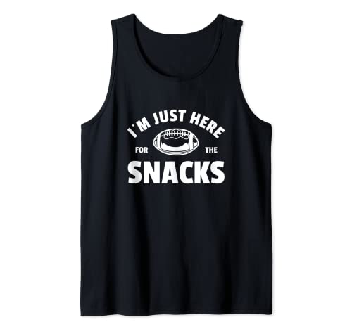 I'm Just Here For The Snacks Football Camiseta sin Mangas