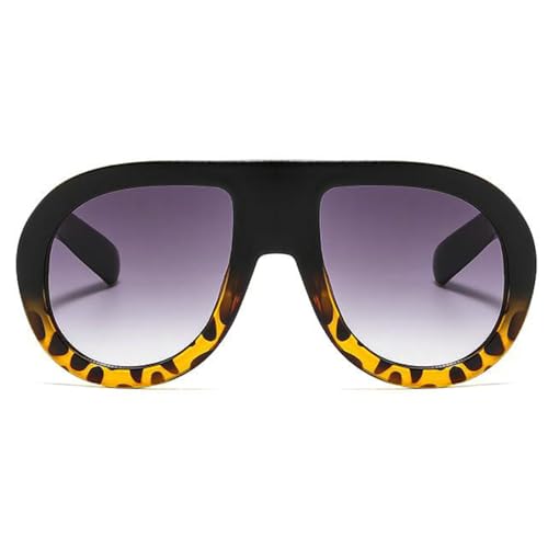 Image of Popular Fashion Pilot Sunglasses Women Retro Chunky Designer Men Punk Gradient Shades UV400 Oversized Sun Glasses
