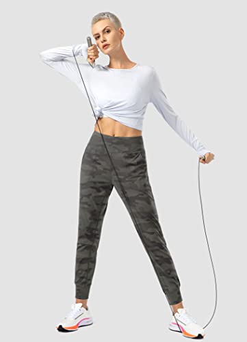 Image of Soothfeel Women's Joggers with Zipper Pockets High Waisted Athletic Workout Yoga Pants Joggers for Women
