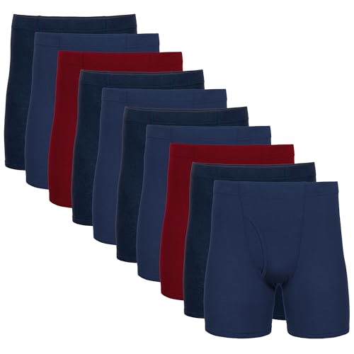 Image of Gildan Men's Underwear Covered Waistband Boxer Briefs, Multipack